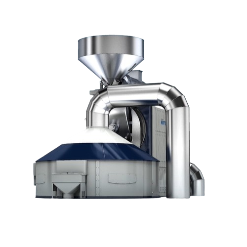 Industrial drum roaster for coffee beans