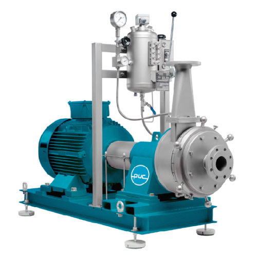 Horizontal colloid mill for precise grinding