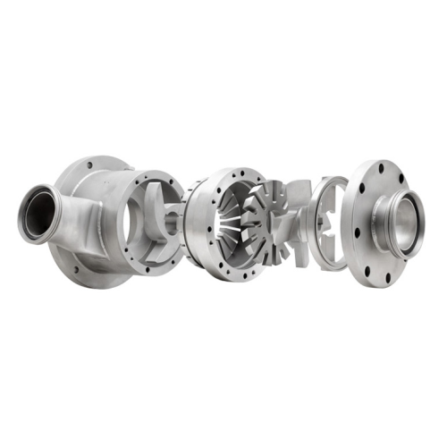 Multistage mixer for emulsions and dispersions