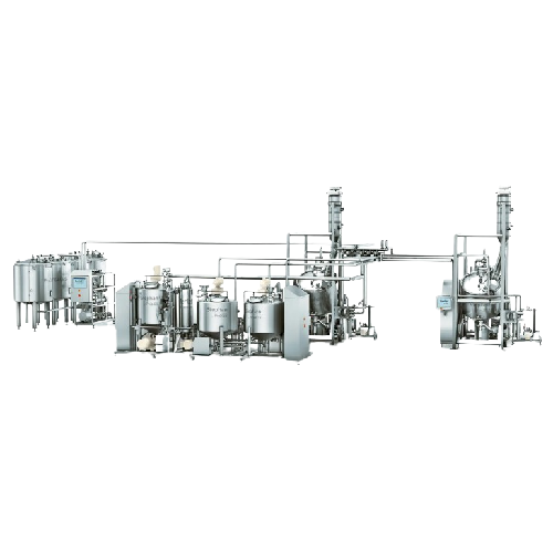 Continuous nut paste production line