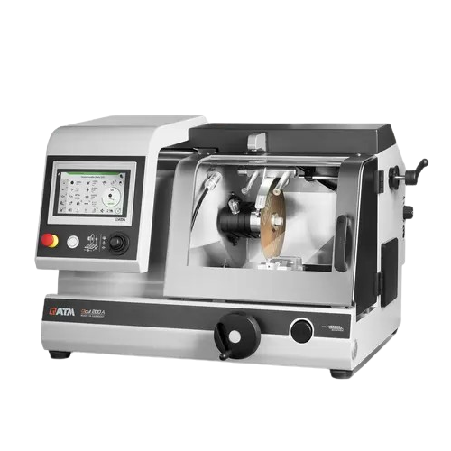 Precision cut-off system for materialographic samples