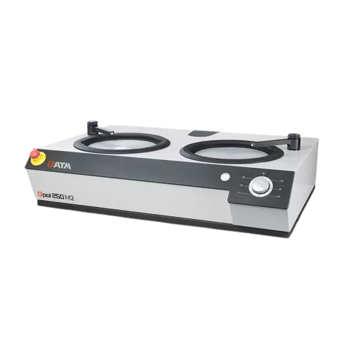 Manual grinder polisher for metallographic sample preparation