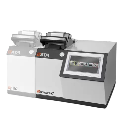 Hot mounting press for metallographic samples