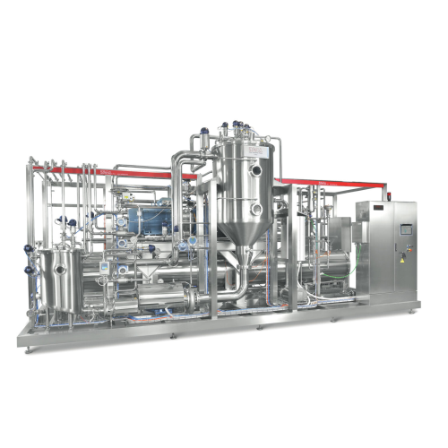 Low temperature evaporator for heat-sensitive food products