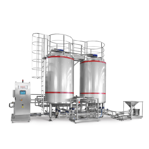 Blending and mixing unit for dairy and beverages