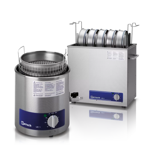 Ultrasonic bath cleaner for lab test sieves and grinding tools