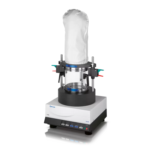 Fluid bed dryer for bulk material laboratory drying