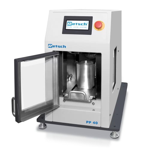 Pellet press for Xrf analysis