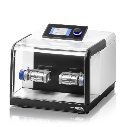 Laboratory mixer mill for small volume grinding