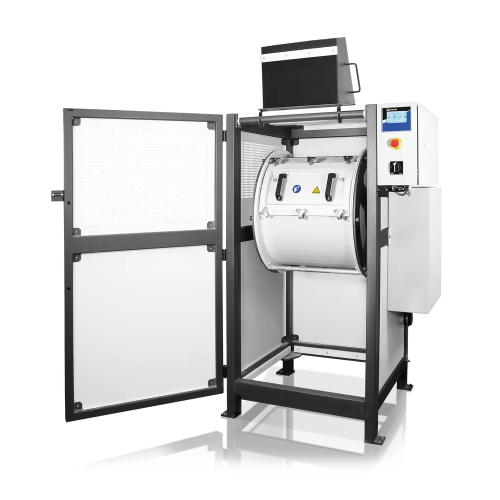 Laboratory drum mill for large sample volumes