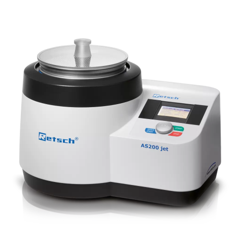 Air jet sieving system for powdered materials