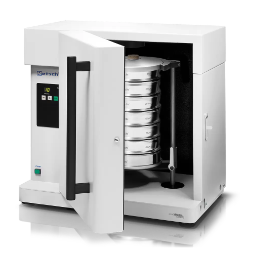 Precision sieve shaker for particle size analysis