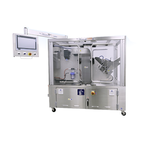 Co2 laser writer for soft gelatin capsules