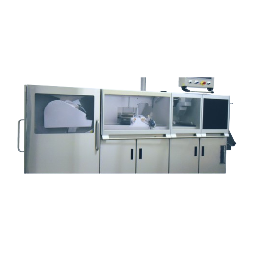 Combination ink printing and laser writing for high-speed production