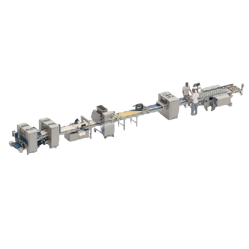 Pastry production line for large-scale bakeries