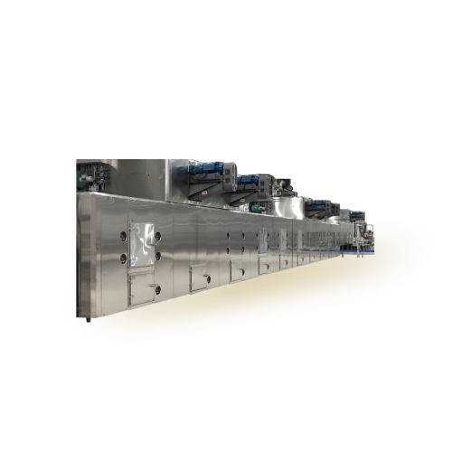 Convection oven with integrated dryer for large scale baking