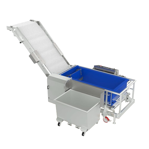 Vertically feeding system for cookie dough