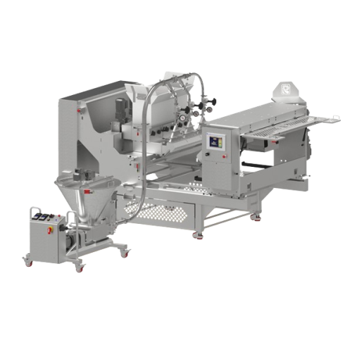 Filled stick extruder for bakery products