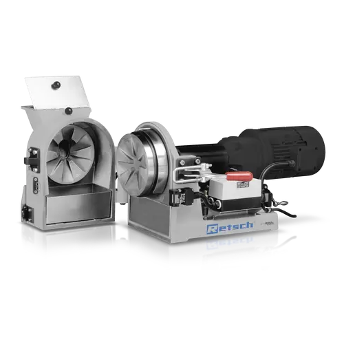Disc mill for industrial laboratory grinding