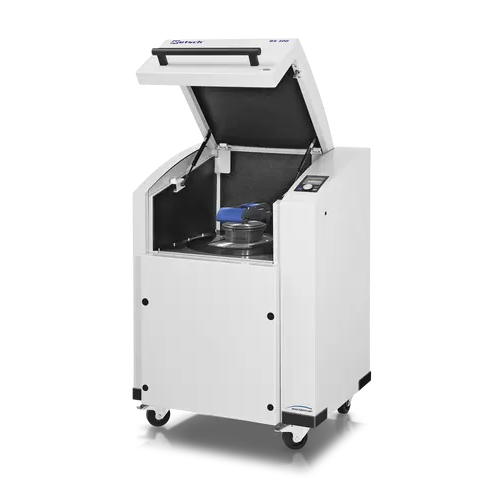 Vibratory disc mill for sample homogenization to analytical fineness