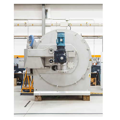 Horizontal batch centrifuge for chemical industry