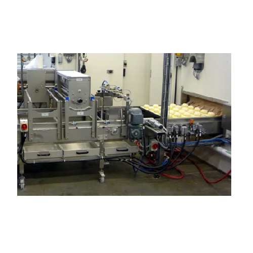 Bread topping system for consistent seed and flour application