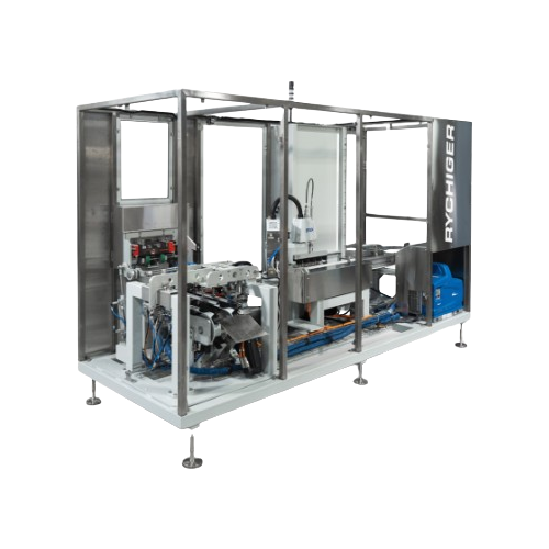Horizontal cartoning system for coffee pods