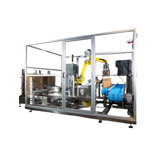 Sequentially automated case packer for small products