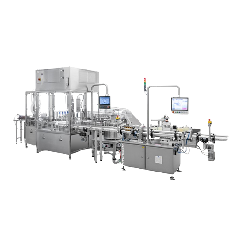 Rotary transfer system for pharmaceutical product filling