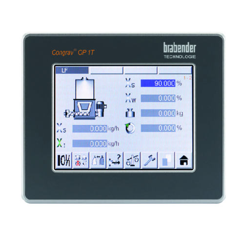Single feeder operator interface for gravimetric feeders