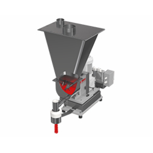 Single screw loss-in-weight feeder for powders and pellets