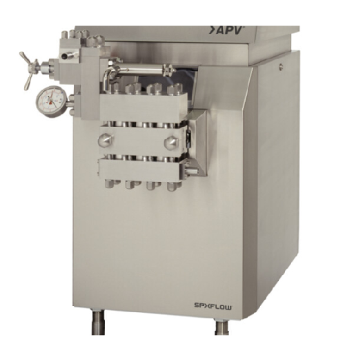 Industrial high pressure homogenizer for dairy and pharmaceutical