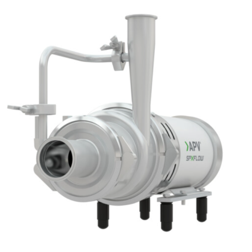 Self-priming centrifugal pump for entrained air handling