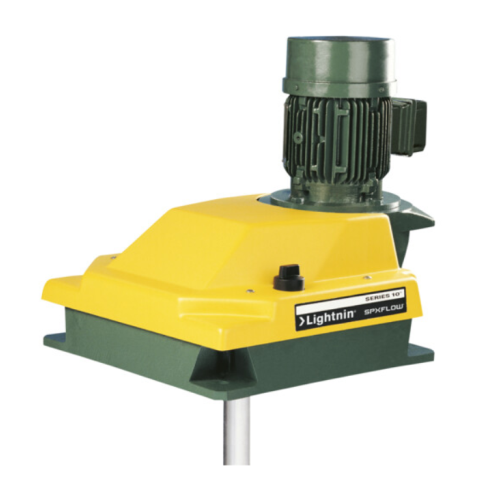 Medium torque top entering mixer for chemical processing