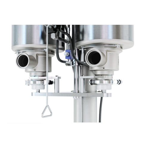 Vertical scraped surface heat exchanger for food processing