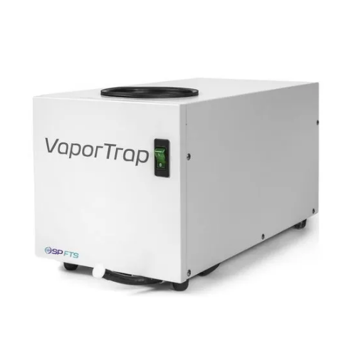 Refrigerated vacuum cold trap for laboratory vapors