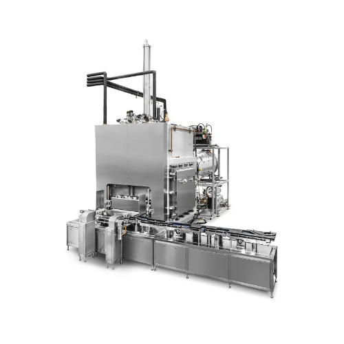Freeze dryer loading and unloading systems for pharmaceutical processes
