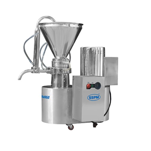 Colloid mill for particle size reduction and emulsification