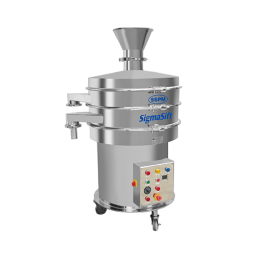 Vacuum rated vibro sifter for pharmaceutical materials