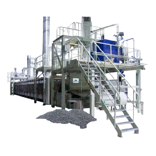 Foam glass production furnace