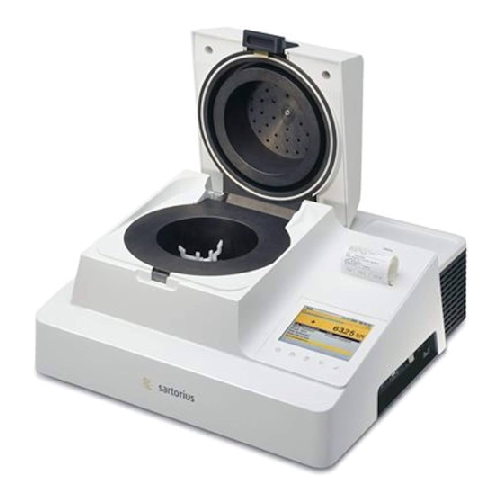 High-speed moisture analyzer for liquid and pasty samples