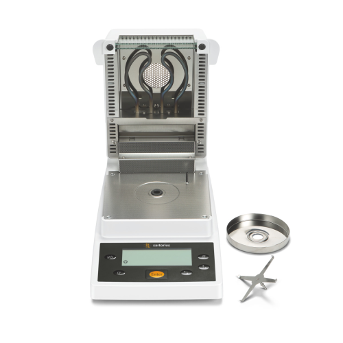 Infrared moisture analyzer for lab and production use