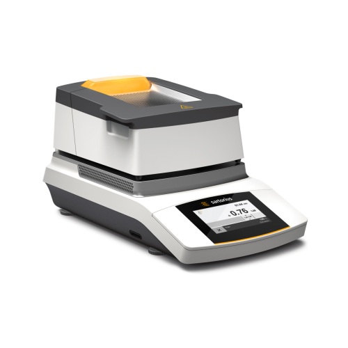 Basic moisture analyzer for laboratory weighing