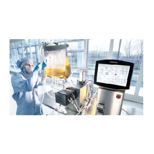 Tangential flow filtration system for cell harvesting