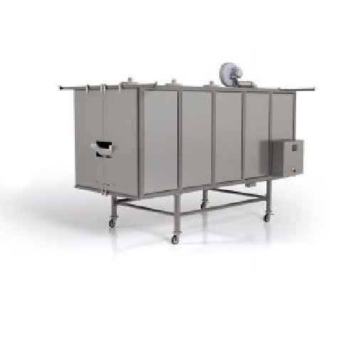 Cooling drum for breakfast cereals production