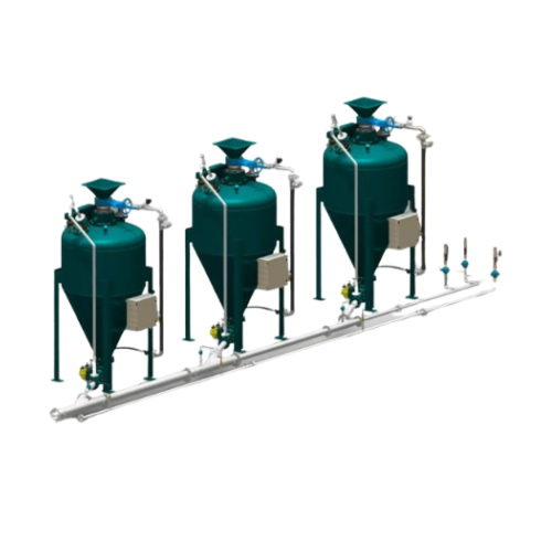 Ash handling pumps for dense phase pneumatic conveying