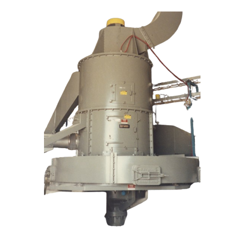 Vertical ring-roll mill for pulverizing minerals