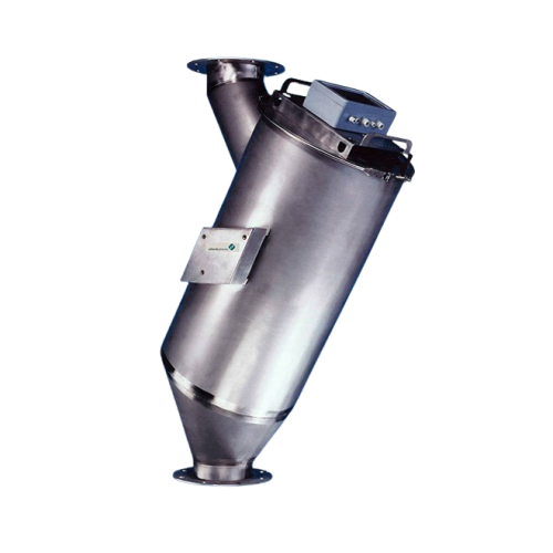 Solid flow meter for granular and powdered bulk materials