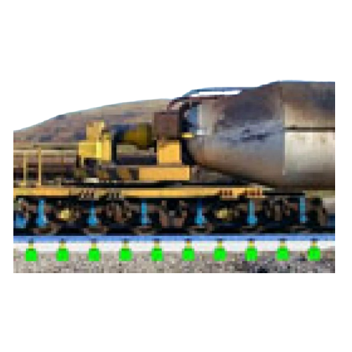 Train scales for torpedo vehicles