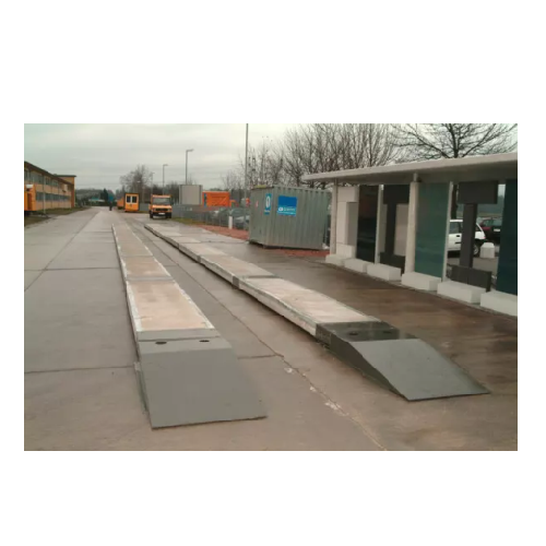 Weighbridge for truck weighing in tight spaces